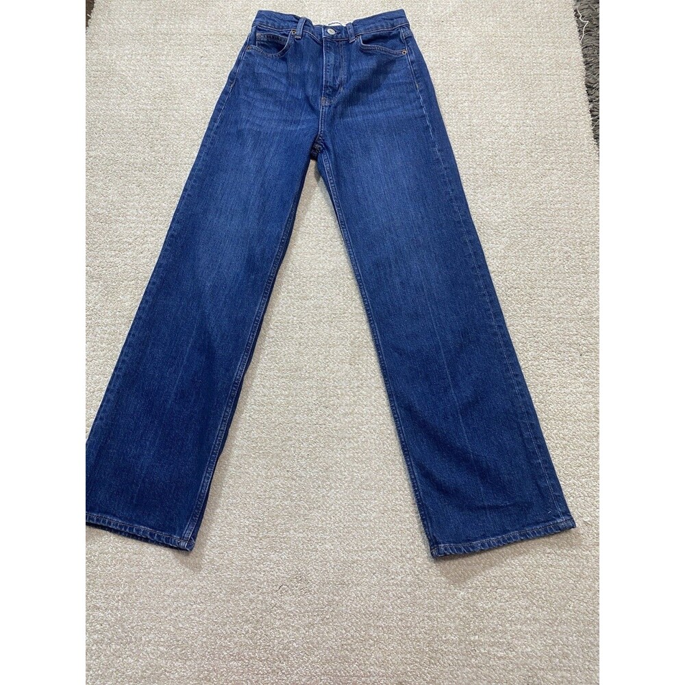 Reformation Bex Super Stretch High Rise Wide Leg Jeans Wheeler Size 26 - Picture 16 of 16